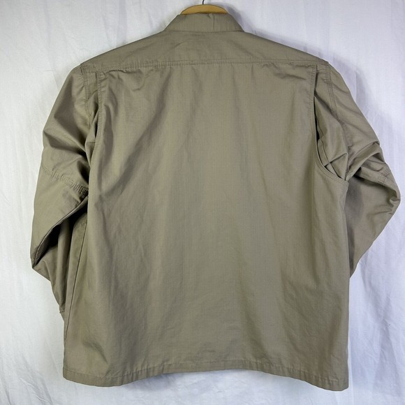 5.11 Tactical Series XL Button Up Work Long Sleeve Beige‎ Shirt - Picture 3 of 6